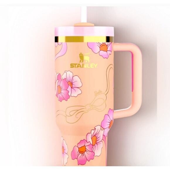Stanley x BARBIE 80s peaches and cream 40oz quencher - Picture 2 of 10